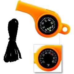 Sun Company TripleWhistle – 3-in-1 Survival Whistle | Compass, Dial