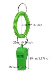 PENTA ANGEL Sport Whistle with Bracelet 6pcs Loud Clear Plastic Whistles with