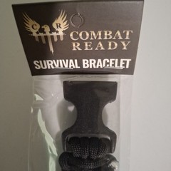 New Combat Ready Survival Bracelet Black SD BLACK / CBR361