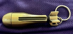 Keychain Matchstick Fire Starter, Permanent Match Flint Metal Keychain Lighter,