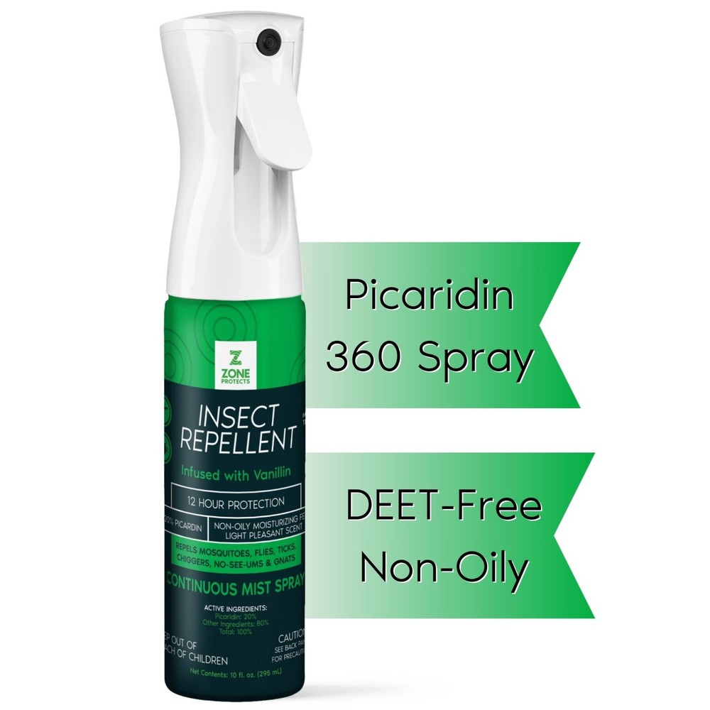 Zone Protects Scented Insect Repellent Cont. 10oz Spray 12-hr Protection