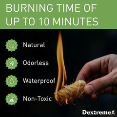 120 para Encendedores naturales con campamento estufa carbon parrilla 10 min