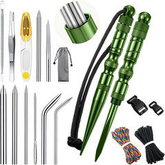 12 Pcs 2026 Update Paracord FID Knotter Tools Set Stainless Steel Marlinspike Se