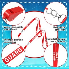 Yexiya Red Whistle 3 Pack