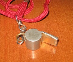 Vintage American Spirit Whistle M.A.P Class of 2000 Award Red Chain Made in USA