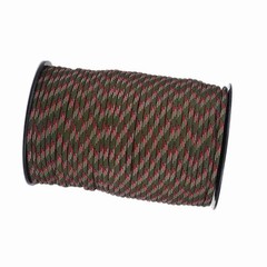 550 Reflective Paracord Parachute Cord Lanyard 9 Strand Core 100m (Black) SOCT
