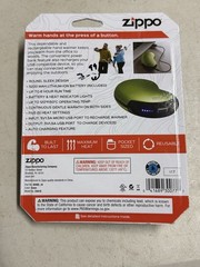 Zippo Rechargeable Hand Warmer Green 6 hours of Heat & Power Bank