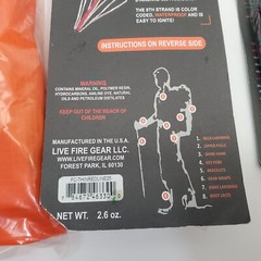 Lot TRAIL BLAZER Survival Kit w/ Dry Bag & 2 FIRE CORD Paracord Fire Emergency