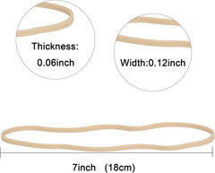 Rubber Bands Garbage Can Bands Elastic Large Size #117B 120 Pcs Trash Can Rubber
