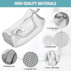 Shoe Washing Machine Bag, Laundry Bag for Washer and 2 PACK, White