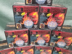 Lot of 15 Lokkii BBQ Briquetts Ready to Lite Grill Campfire Camping Fire Pit Box