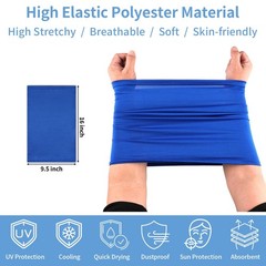 5 Pack Neck Gaiter Face Cover for UV Sun Protection, Large, Multicolor-1