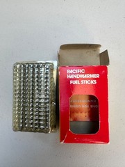 2PK Vintage DORFMAN PACIFIC HANDWARMER With NEW 12 pack Fuel Stick Box Hong Kong