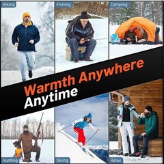 Hand Warmers 2 Pack USB 2 in 1 Hand Warmers Reusable, Quick Charge Portable OC7