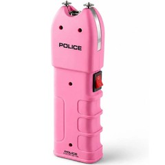 POLICE Stun Gun 928 Max Volt Heavy Duty Rechargeable LED Flashlight Pink