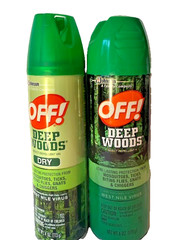 Off! Deep Woods Insect Repellent Spray 6 oz + Dry 4 oz Each