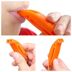 Eco-Fused 2X Survival Whistle and Signal Mirror – Outdoor Orange