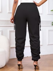 Gudasuo Cargo Pants Women Joggers Quick Dry Hiking with Small, Black