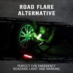12 Hour Emergency Glow Sticks Industrial Grade Individually Wrapped for Camping