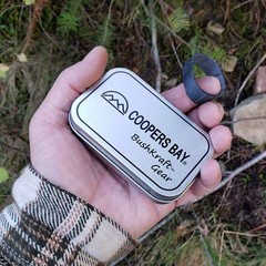 BushKraft­­™ Tinderbox Charring and Storage Tin – Standard Size