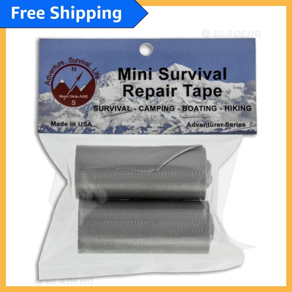 Best Glide Mini Survival Tape: Compact, 2” x 50” Rolls for Outdoor Repairs