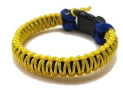 Paracord Bracelet 550 Ultra Blue/Yellow Micro Cord U.S. Seller – Handmade