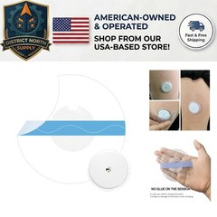 40 Count CGM Sensor Skin Protectors – Waterproof, Hypoallergenic & Easy to Use