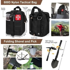 Emergency Survival Kit First Aid Bug out Military Prepper Kit 238 Piece Set