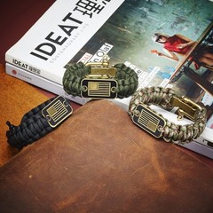 Onewly Paracord Bracelets with Bronze USA Flag – Gifts for Military Veterans …