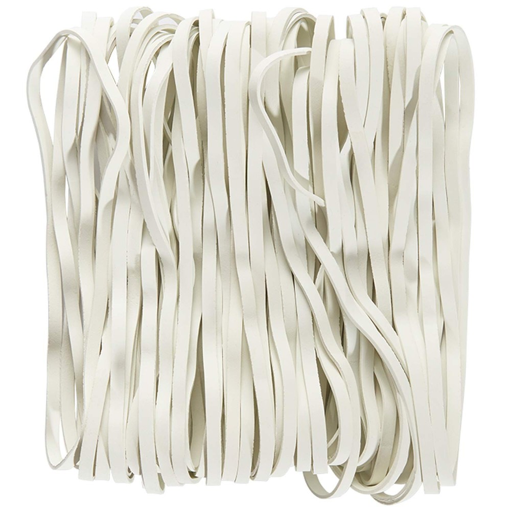 AMUU Rubber Bands 50 Pieces Trash Cans Elastic for 50 pack, White