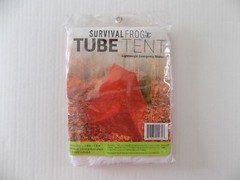 Survival Frog Tube Tent Lightweight Emergency Outdoor Shelter Orange New in Pkg