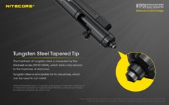 NITECORE NTP31 Bolt Action Aluminum Alloy Tactical Pen