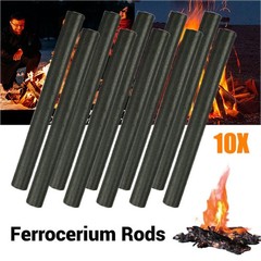 1-10X Huge Ferrocerium Ferro Flint Fire Starter Survival Magnesium Rod Lighter