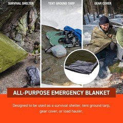 S.O.L. Survive Outdoors Longer 90% Heat Heavy Duty Emergency, Green