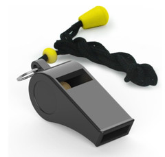 2-Pack Plastic Sports Whistles with Lanyard – Loud for Coaches & Referees