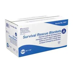 Dynarex Emergency Survival Rescue Blankets, 84″ x 52″ – Pack of 4