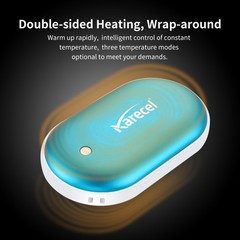Karecel Rechargeable Hand Warmer 5200mAh Double-Sided 4-inch Full-Surface Heat