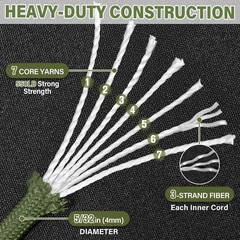 Paracord Rope 550 lb – 1000ft / 500ft / 200ft / 100ft 5/32″ Parachute Cord 4MM