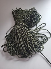 12 Ounces 550 Paracord Rope Camping Green Camo Free Shipping