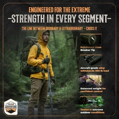 Tactical Hiking Stick with Integrated Survival Kit – Essential Camping Gear for