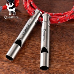 Qunature Titanium Emergency Whistle 120 dB Safety Whistle Outdoor Survival Small