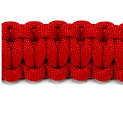 Explorer 9.5″ Survival Paracord Bracelet Red Nylon Plastic Release Buckle Campin