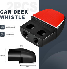2PCS Deer Whistles for Car, Dual Construction Deer Warning Whistle Devices with
