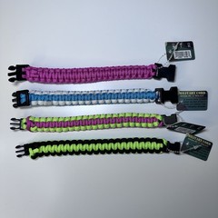 550 Paracord Survival Bracelets Lot 4 Military Cord Camp Hiking Friendship M L