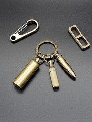 PPFISH Mini Brass Lighter – EDC Peanut Keychain – Waterproof Fire…