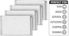 Heavy-Duty Emergency Mylar Blankets Plus Bonus Space Blanket—Stay Warm Anywhere