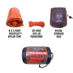 Toughest Ultralight 2 Person Emergency Tent Protection Paracord Thermal Shelter