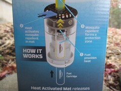 New, Free Ship, Thermacell Mosquito Repellent Patio Shield Midnight 15 Ft Zone