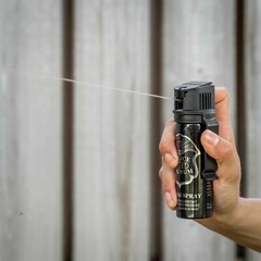 2 POLICE MAGNUM Pepper Spray 3oz Flip Top Stream Belt Clip Tactical Self Defense