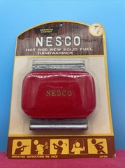 Vintage American Camper Pocket Hand Warmer W/ Drawstring Felt Bag NEW SEALED